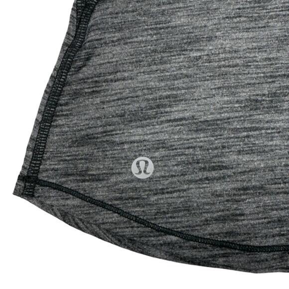 Lululemon Glide and Stride Tank Light Luon In Heathered Black Size 4 - Picture 7 of 7